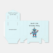 Ballotins Merci d'être venu à ma fête (robot jouet) (Déplié)