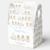 Ballotins Merci du Baby shower du train Bear Blue (Ouvert)