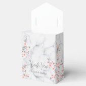 Ballotins Merci en marbre cerisier en fleurs d'abricot (Ouvert)