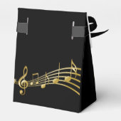 Ballotins Merci en or noir notes nom anniversaire (Arrière)