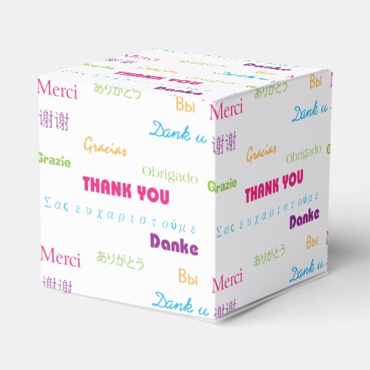 Ballotins Merci en plusieurs langues (Arrière)