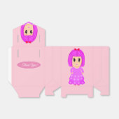 Ballotins Merci fille rose mignonne (Déplié)