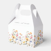 Ballotins Merci Fleur sauvage Mariage de  de  d'aquarelle (Arrière)