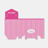 Ballotins Merci Fuchsia Simple Stripes Motif (Déplié)