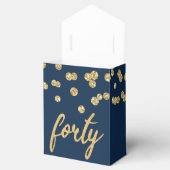 Ballotins Merci Gold Navy Blue "Quarty" fête d'anniversaire (Ouvert)