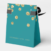 Ballotins Merci Gold Turquoise "Quarante" fête d'anniversair (Arrière)