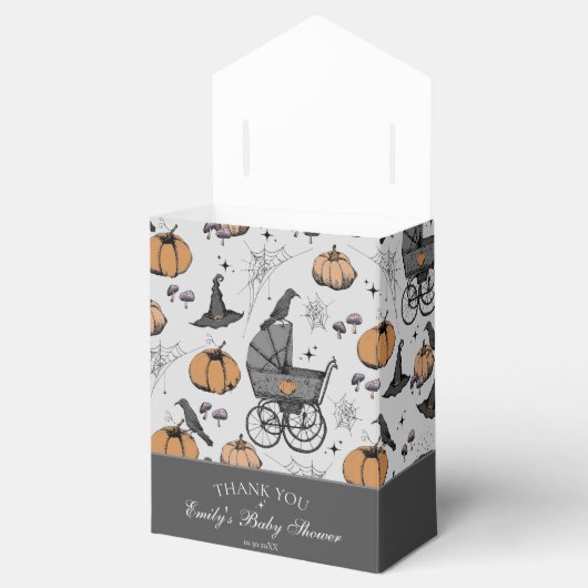 Ballotins Merci gothique de transport de bébé Baby shower (Ouvert)