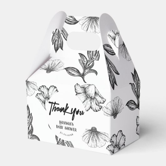 Ballotins Merci Gothique Fleur Baby shower (Verso)