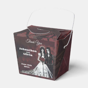 Ballotins Merci gothique Mariage Goth keepsaké Box