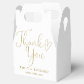 Ballotins Merci Love Heart Elegant Mariage or (Ouvert)