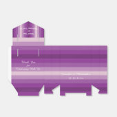 Ballotins Merci mariage, bande violette (Déplié)