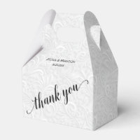 Merci Mariage blanc chic en fibre