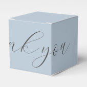 Ballotins Merci Mariage bleu Dusty | Ballotin de bienvenue (Verso)