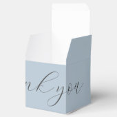 Ballotins Merci Mariage bleu Dusty | Ballotin de bienvenue (Ouvert)