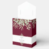 Ballotins Merci Mariage Bourgogne verdoyant (Ouvert)