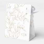 Ballotins Merci Mariage classique Gold Green (Arrière)