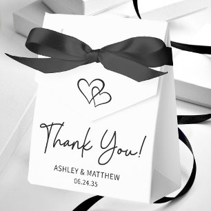 Ballotins Merci Mariage de coeur simple