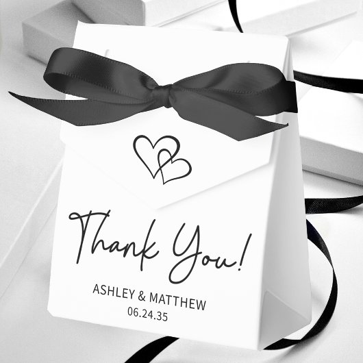 Ballotins Merci Mariage de coeur simple