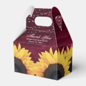 Ballotins Merci Mariage de tournesol de Bourgogne (Arrière)