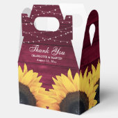 Ballotins Merci Mariage de tournesol de Bourgogne (Ouvert)
