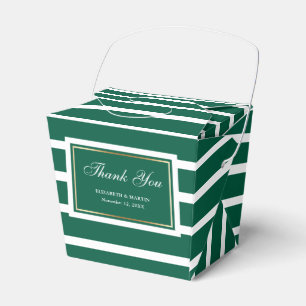 Ballotins Merci Mariage Emerald Green Gold moderne