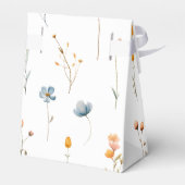 Ballotins Merci Mariage floral élégant (Arrière)