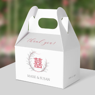 Ballotins Merci Mariage moderne à double bonheur