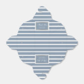 Ballotins Merci Mariage moderne Dusty Blue Gold (Déplié)