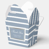 Ballotins Merci Mariage moderne Dusty Blue Gold (Ouvert)