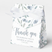 Ballotins Merci Mariage Rustique Dusty Blue Eucalyptus (Verso)