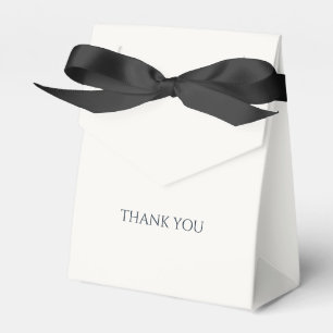 Ballotins Merci Mariage tendance en noir et ivoire