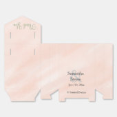 Ballotins Merci Mariage vert Aquarelle Blush Sage (Déplié)