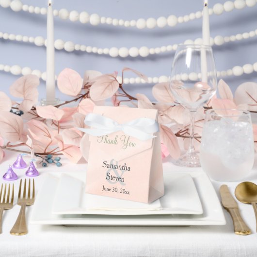 Ballotins Merci Mariage vert Aquarelle Blush Sage (Mariage)