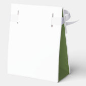 Ballotins Merci Mariage vert Monogramme Crest Custom (Verso)