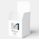 Ballotins Merci message de nom de couple de mariage moderne (Ouvert)