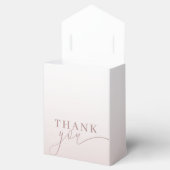 Ballotins Merci moderne Calligraphie Rose Or (Ouvert)