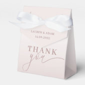 Ballotins Merci moderne Calligraphie Rose Or (Verso)