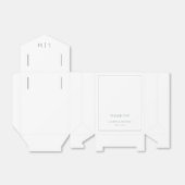 Ballotins Merci moderne Sage Green Monogramme Mariage (Déplié)