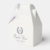 Ballotins Merci Monogramme Mariage Wreath Navy Creme (Verso)