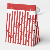 Ballotins Merci - Motif de bandes simples rouge/blanc (Arrière)