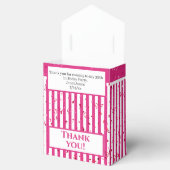 Ballotins Merci - Motif Fuchsia/White Simple Stripes (Ouvert)