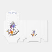 Ballotins Merci Nautique Ancre Mariage floral (Déplié)