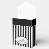 Ballotins Merci - Noir/Blanc Simple Stripes Motif (Ouvert)