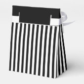 Ballotins Merci - Noir/Blanc Simple Stripes Motif (Arrière)