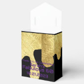 Ballotins Merci noir et or élégant Anniversaire (Ouvert)