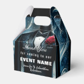 Ballotins Merci noir Tuxedo | Boîte cadeau (Arrière)