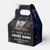 Ballotins Merci noir Tuxedo | Boîte cadeau (Arrière)