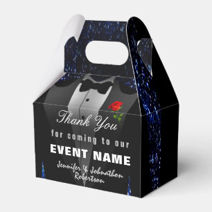 Ballotins Merci noir Tuxedo   Boîte cadeau