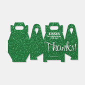 Ballotins MERCI Parties scintillant Green Faux (Déplié)