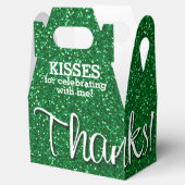 Ballotins MERCI Parties scintillant Green Faux (Ouvert)